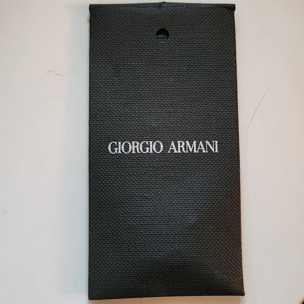 Georgio Armani Shirt Womens Size 40 Striped Italian Silk Button Down NWOT - Picture 8 of 9
